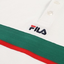 Fila Freizeit-Polo Sagano Pique (100% Baumwolle) weiss Herren