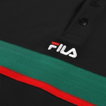 Fila Freizeit-Polo Sagano Pique (100% Baumwolle) schwarz Herren