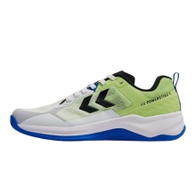 hummel Hallen-Indoorschuhe HB Powerstrike Pro (Handball) grün/weiss/blau Herren