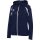 hummel Kapuzenpullover hmlCORE 2.0 Full-Zip Hoodie (100% rec. Polyester) marineblau/weiss Damen