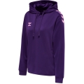 hummel Sport-Kapuzenpullover hmlCORE XK Poly Sweat Hoodie (Polyester-Sweatstoff) mit Kapuze violett Damen