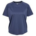 hummel Trainings-Shirt hmlCOURT Light Weight (atmungsaktiv, leicht) indigoblau Damen