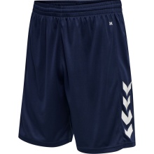 hummel Sporthose hmlCORE XK Poly Shorts (robuster Doppelstrick, ohne Seitentaschen) kurz marineblau Herren