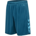 hummel Sporthose hmlCORE XK Poly Shorts (robuster Doppelstrick, ohne Seitentaschen) kurz coralblau Herren