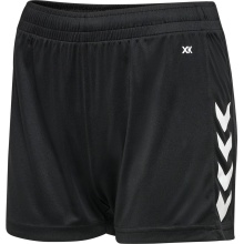 hummel Sporthose hmlCORE XK Poly Shorts (robuster Doppelstrick, ohne Seitentaschen) kurz schwarz Damen