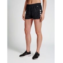 hummel Sporthose hmlCORE XK Poly Shorts (robuster Doppelstrick, ohne Seitentaschen) kurz schwarz Damen