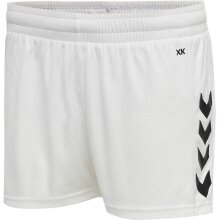hummel Sporthose hmlCORE XK Poly Shorts (robuster Doppelstrick, ohne Seitentaschen) kurz weiss Damen