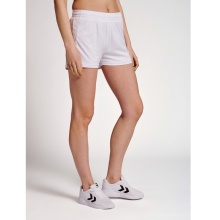 hummel Sporthose hmlCORE XK Poly Shorts (robuster Doppelstrick, ohne Seitentaschen) kurz weiss/weiss Damen