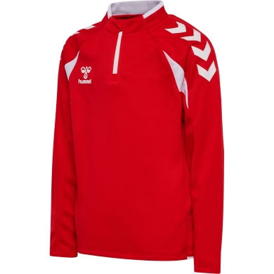 hummel Sport-Langarmshirt hmlCORE 2.0 Half Zip (optimale Bewegungsfreiheit) rot/weiss Jungen