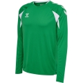 hummel Sport-Langarmshirt hmlCORE 2.0 Jersey (angenehmes Tragegefühl) grün/weiss Herren