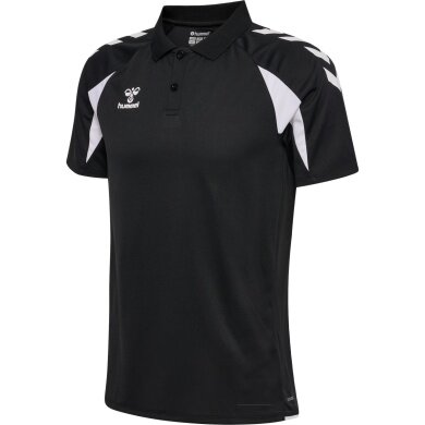 hummel Sport-Polo hmlCORE 2.0 (100% rec. Polyester) schwarz/weiss Herren