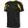 hummel Sport-Shirt hmlCORE 2.0 (rec. Polyester, optimale Bewegungsfreiheit) kurzarm schwarz/gelb Herren