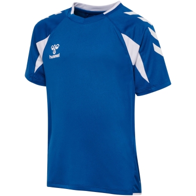 hummel Sport-Shirt hmlCORE 2.0 (rec. Polyester, optimale Bewegungsfreiheit) kurzarm blau/weiss Jungen