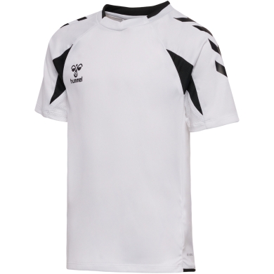 hummel Sport-Shirt hmlCORE 2.0 (rec. Polyester, optimale Bewegungsfreiheit) kurzarm weiss/schwarz Jungen
