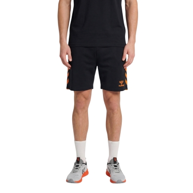 hummel Sporthose hmlCORE 2.0 Shorts (angenehmes Tragegefühl) kurz schwarz/orange Herren
