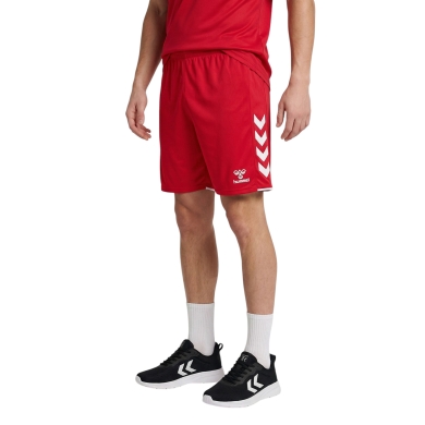 hummel Sporthose hmlCORE 2.0 Shorts (angenehmes Tragegefühl) kurz rot/weiss Herren