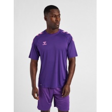 hummel Sport-Tshirt hmlCORE XK Core Poly (Interlock-Stoff) Kurzarm violett Herren