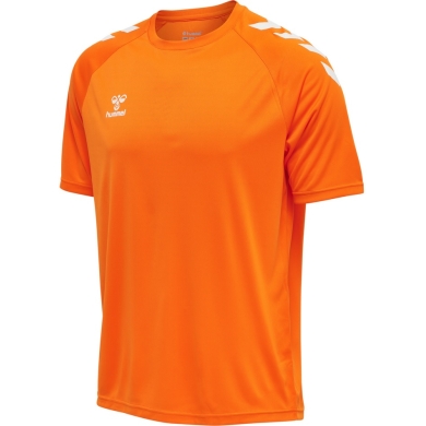 hummel Sport-Tshirt hmlCORE XK Core Poly (Interlock-Stoff) Kurzarm orange Herren