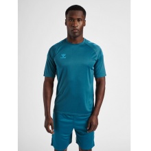 hummel Sport-Tshirt hmlCORE XK Core Poly (Interlock-Stoff) Kurzarm coralblau Herren