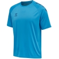 hummel Sport-Tshirt hmlCORE XK Core Poly (Interlock-Stoff) Kurzarm blau Herren