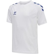 hummel Sport-Tshirt hmlCORE XK Core Poly (Interlock-Stoff) Kurzarm weiss/blau Kinder