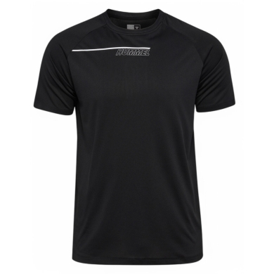 hummel Sport-Tshirt hmlCOURT Light Weight (atmungsaktiv, schnelltrocknend) schwarz/hellgrau Herren