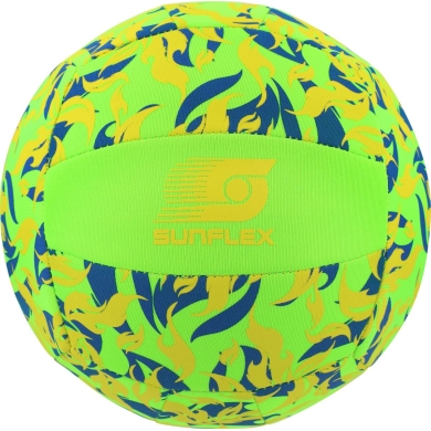 Sunflex Volleyball Beach- und Funball Neopren (Große 5) Flames Firegreen grün - 1 Ball