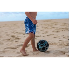 Sunflex Fussball Action Pro Neopren (Große 5) - langlebig, leicht, weich, leise - schwarz/blau - 1 Ball