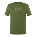 super natural Wander-/Freizeit Tshirt Graphic Hiking - Merinowollmix - olivegrün Herren