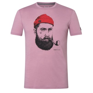 super natural Wander-/Freizeit Tshirt Sailor Tee (Merino-Mix) orchidpink Herren