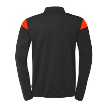 uhlsport Langarmshirt Ziptop Squad 27 (Stehkragen) schwarz/orange Herren