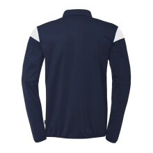 uhlsport Langarmshirt Ziptop Squad 27 (Stehkragen) marineblau/weiss Herren
