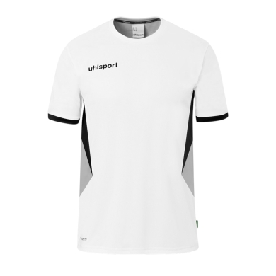 uhlsport Sport-Shirt Equipe 29 (100% Polyester) kurzarm weiss/grau/schwarz Herren