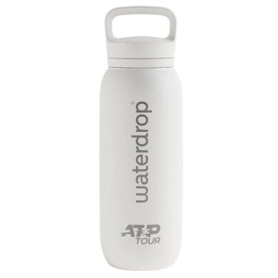 waterdrop x ATP Tour Trinkflasche ATP Thermo Edelstahl (robuste, doppelwandige Isolierung) 600ml weiss