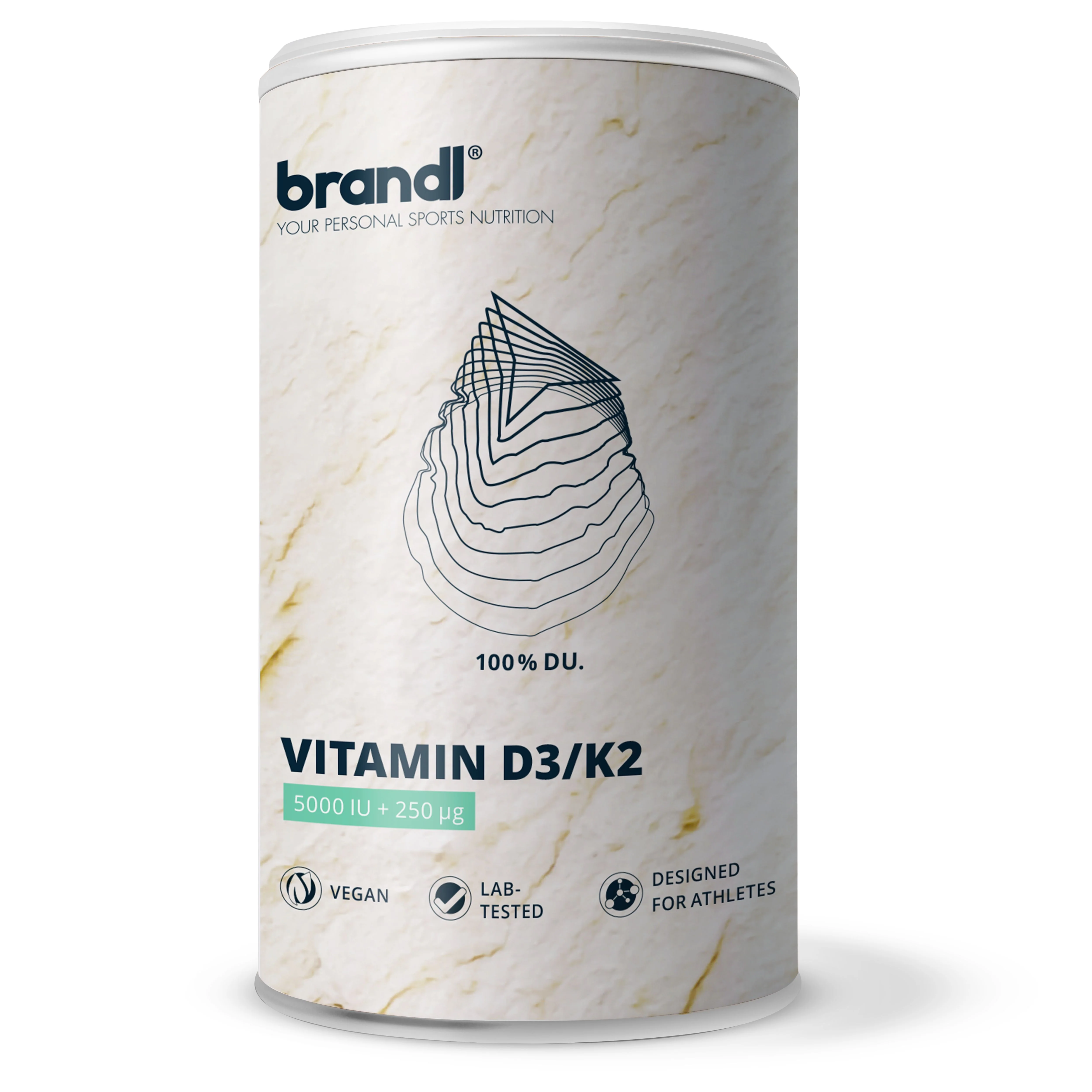 Brandl Veganes Vitamin D3 mit K2 120 Kapseln
