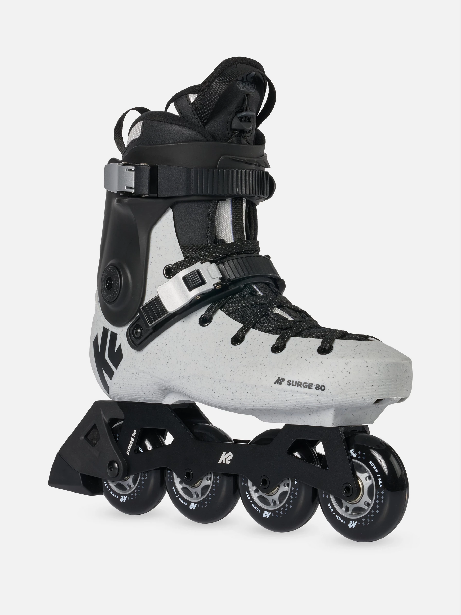 K2 Inline Skates Surge 80 (Rollen: 80mm/82A, Kugellager: ILQ 7) grau Herren