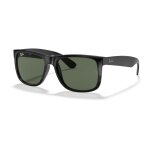 Ray-Ban Sonnenbrille Justin 601/71 (Glasfarbe: dunkelgrün) schwarz - 1 Brille