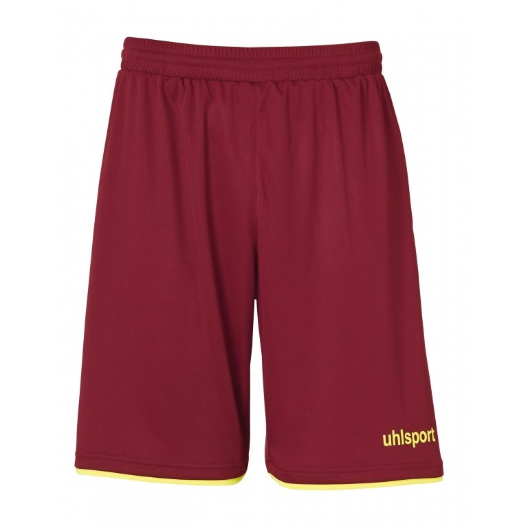 uhlsport Short Club weinrot/gelb Herren