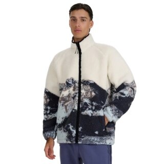 4F Fleecejacke U351 (Oversize, Sherpafleece) beige/bunt Herren