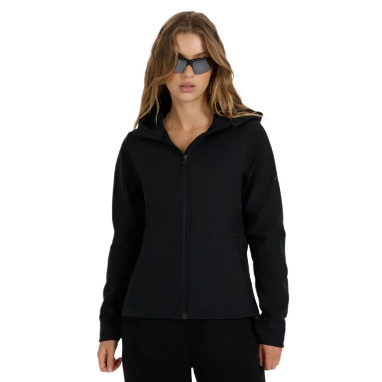 4F Softshelljacke F359 mit Kapuze (winddicht) schwarz Damen