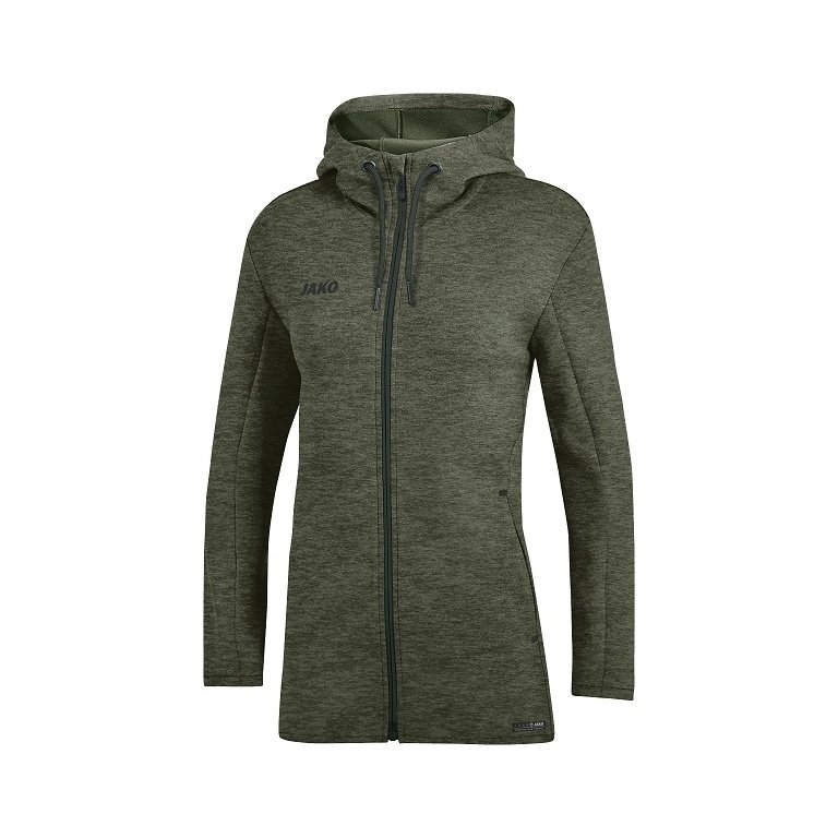 JAKO Kapuzenjacke Premium Basics (Double-Tech-Knit) khakibraun Damen