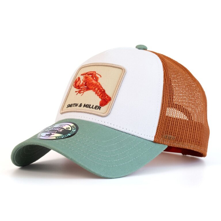 Smith&Miller Basecap Miramar Trucker Cap Omaro weiss/grün/bronze - 1 Stück