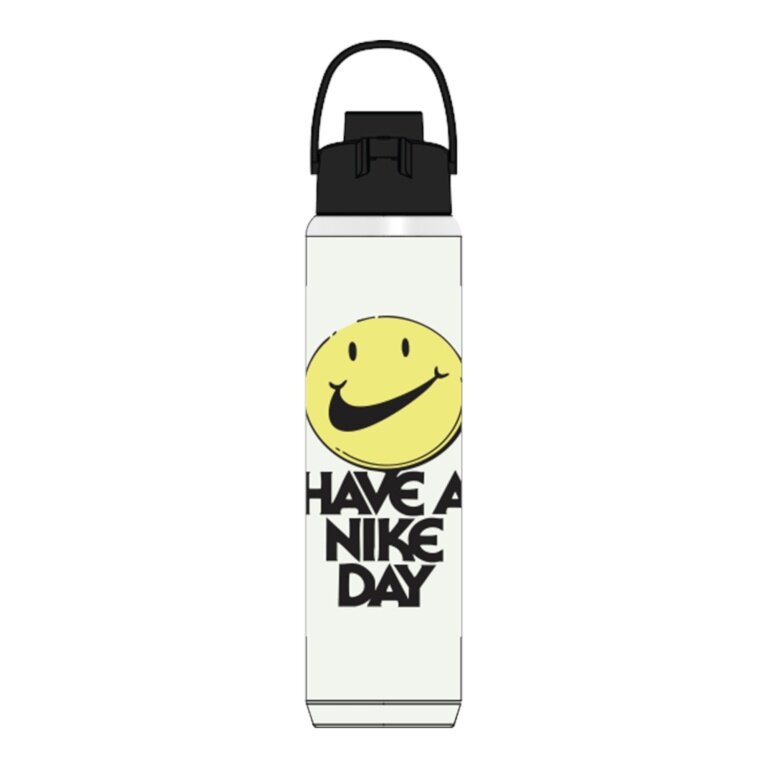 Nike Trinkflasche SS Recharge Chug Bottle Edelstahl Graphic Have a Nike Day weiss 709ml