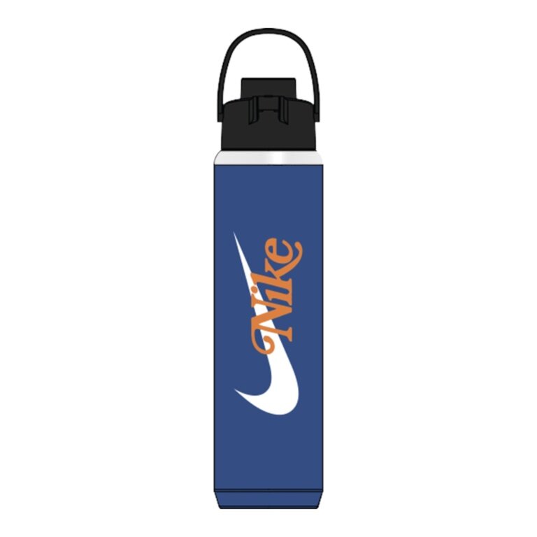 Nike Trinkflasche SS Recharge Chug Bottle Edelstahl Graphic blau 709ml