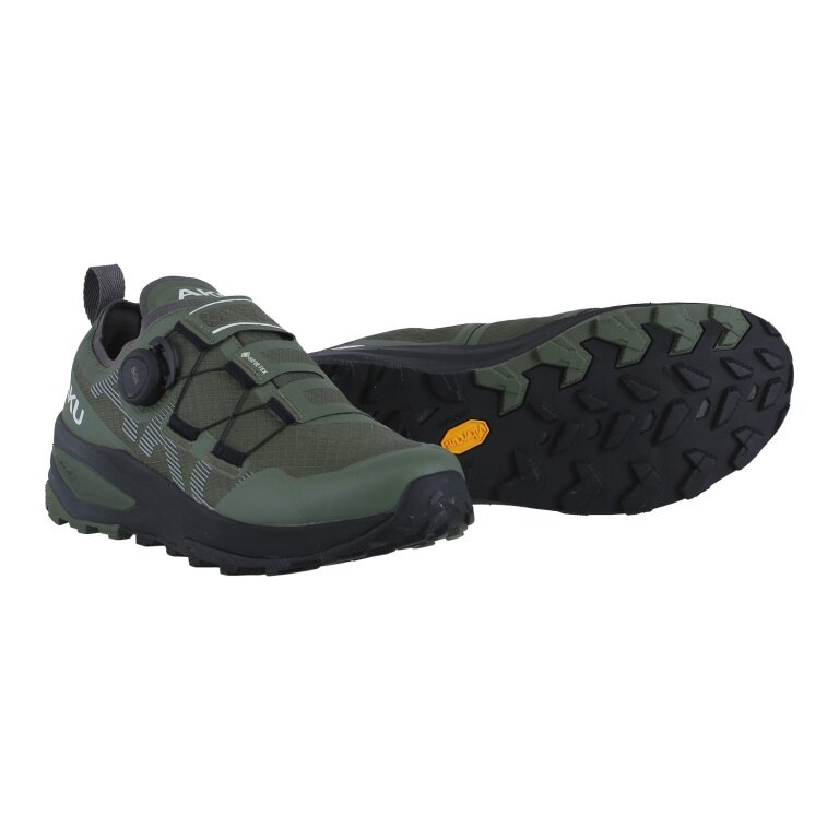 AKU Wanderschuhe Furiosa BOA GTX (Fast-Hiking, wasserdicht) dunkelgrün/grau Herren