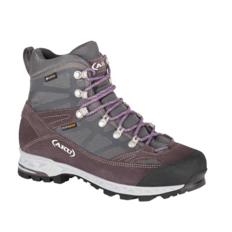 AKU Wanderschuhe Trekker Pro GTX (wasserdicht) grau/burgund/violett Damen