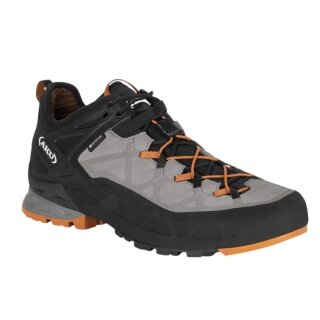 AKU Wanderschuhe Rock DFS Low GTX (Zustieg, wasserdicht) grau/orange Herren