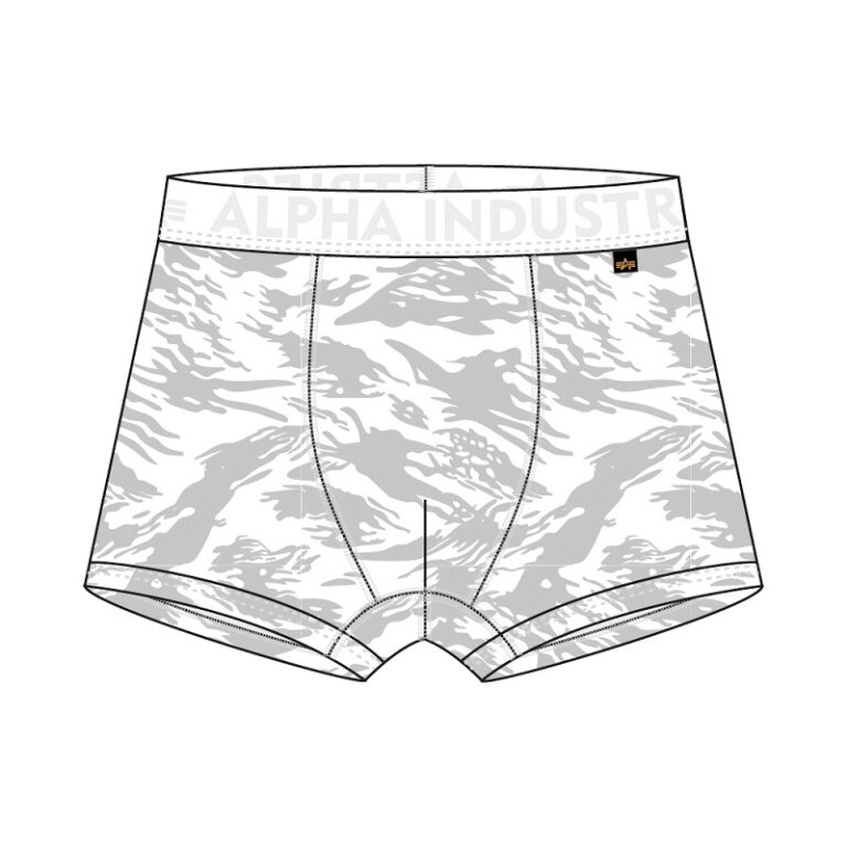 Alpha Industries Boxershorts Graphic AOP weiss Herren - 2er Pack