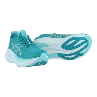 Asics Laufschuhe Gel Nimbus 27 (Dämpfung) türkis/grün Damen