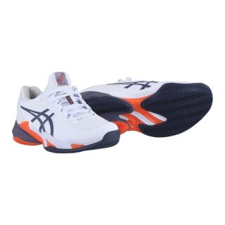 Asics Tennisschuhe Gel Court FF 3 Clay/Sandplatz/Stabilität weiss/violett Herren